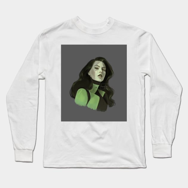 Shego Long Sleeve T-Shirt by Squeefox